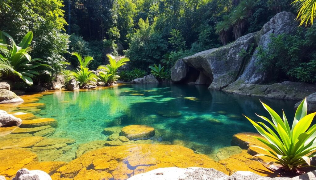 Piscinas naturais no entorno de Belo Horizonte